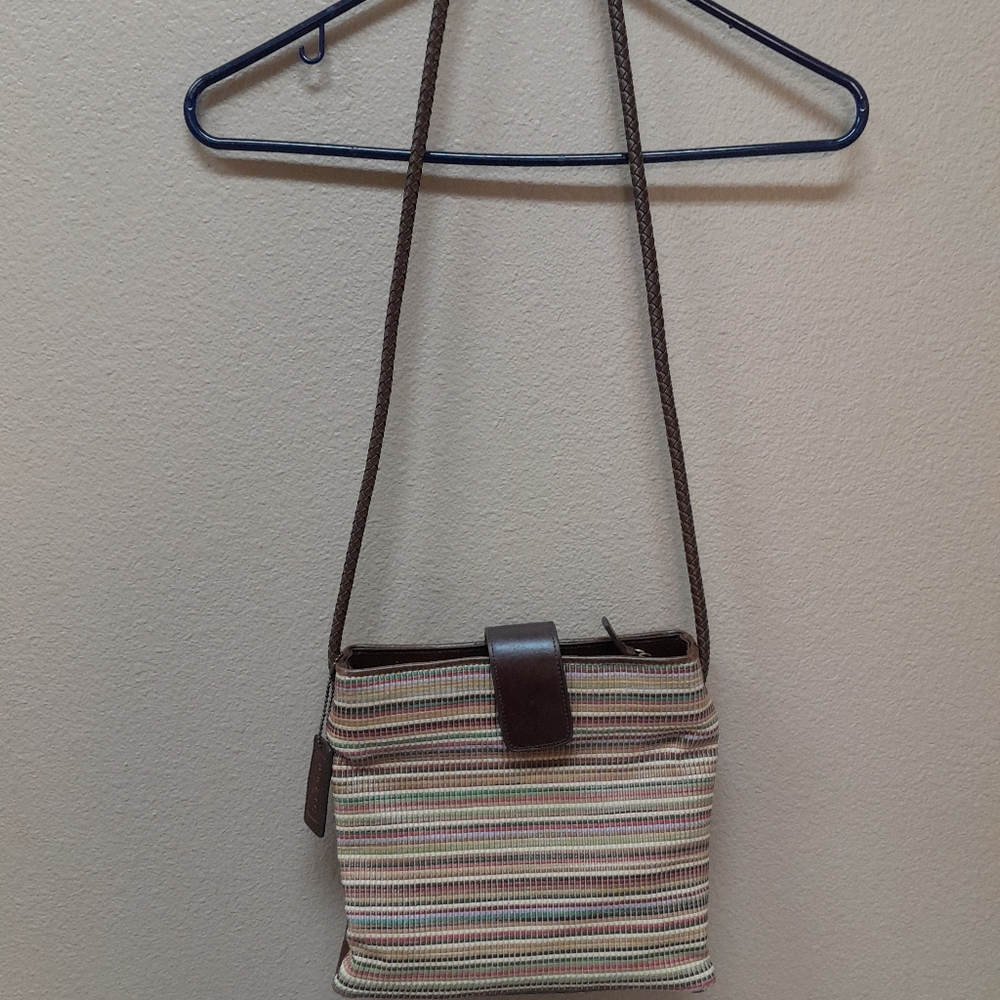 Relic Crossbody Multi-Colored Striped Woven Fabric Purse  Size:OS   Relic